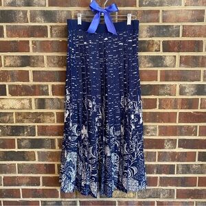 Anthropologie Haven Pleated Knit Midi Skirt